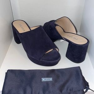 Prada heels , brand new and comes with dust bags . Does not include original box